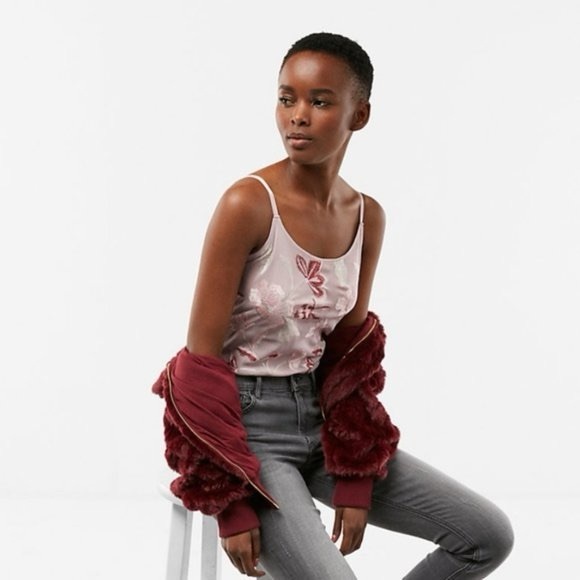 Express Floral Mesh Thong Bodysuit | Small | EUC | Fairycore - Picture 8 of 11